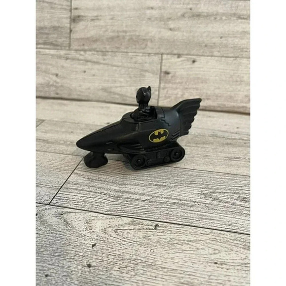 Vintage 1991 Batman Mcdonalds Press and Go Batmobile 1990s Mickie Ds Happy Meal - Picture 2 of 6